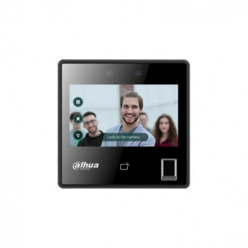 Control de Acceso y Asistencia Dahua, Reconocimiento Facial, LCD, Pantalla Touch 4.3", 3,000 Rostros, 5,000 Huellas, 3,000 Tarjetas, WiFi