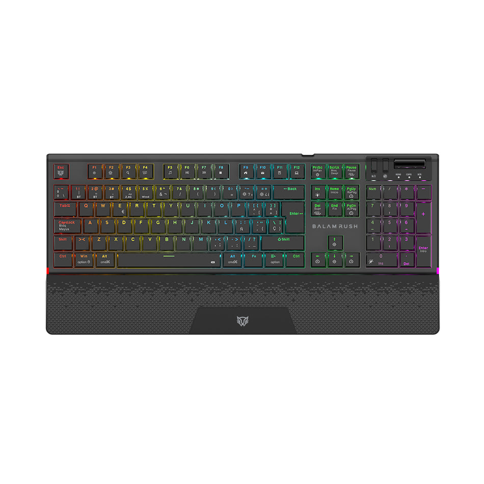 Teclado Gamer Balam Rush DOMINATE EXPERT GK9791 Inalambrico, Bluetooth, Outemu Red, Mecanico, Negro