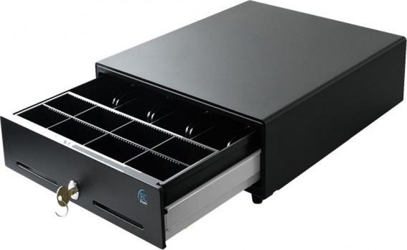 CAJON DE DINERO EC-DRAWER NEGRO 8 MONEDAS 4 BILLETES CONECT RJ11, EC-G5100-II