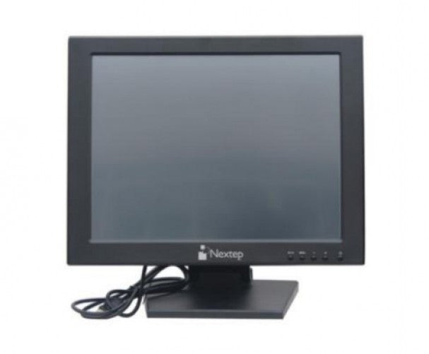 Monitor Nextep Touch Para Punto de Venta 15" LCD con Base, Negro