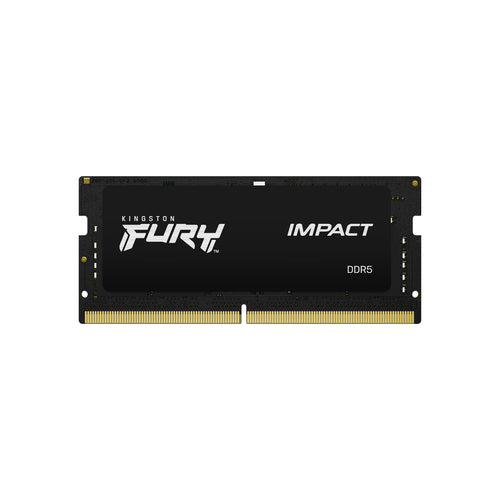 Memoria RAM SO-DIMM Kingston, Fury Impact Black, 32GB, DDR5, 4800MHz, Non-ECC, CL38, XMP