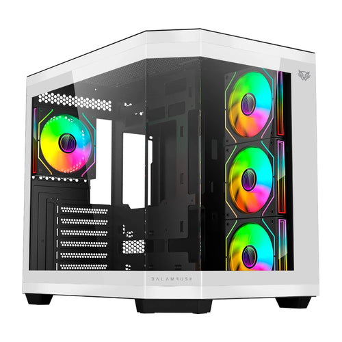 Gabinete Balam Rush Tank Master 9600 TB Midi Tower, ATX/Micro-ATX/Mini-ITX, 4x Ventiladores, Blanco