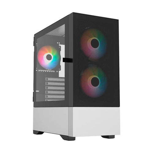Gabinete Balam Rush Nitrox Aircool 5500ABW Midi Tower, Micro-ATX, 3xVentiladores, Negro