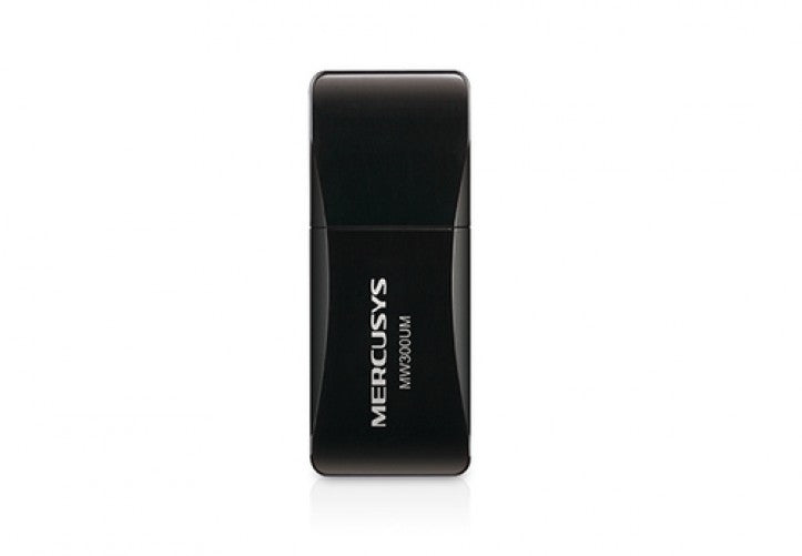 Adaptador USB Mercusys MW300UM Wireless, velocidad 300 Mbit/s