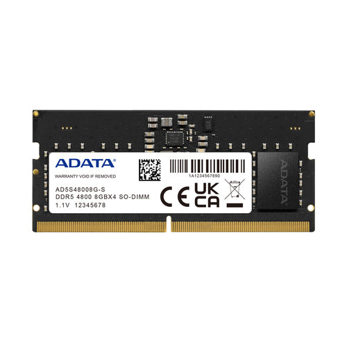 Memoria Ram SODIMM Adata, DDR5, 8GB, 4800MHz