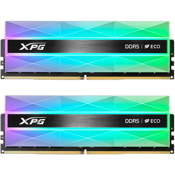 Kit de Memorias Ram XPG LANCER NEON RGB, DDR5, 32GB (2x16GB), 7200 MT/s, 60% RGB AREA, Negro/Neon
