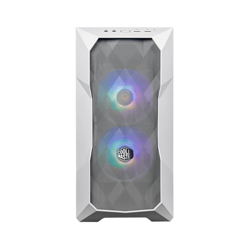 Gabinete Cooler Master TD300 Mesh Mini Torre con Ventana, 2x Vent. ARGB, Blanco