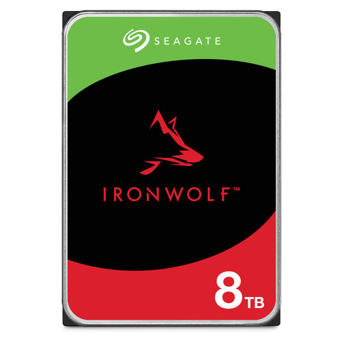 Disco Duro Seagate IronWolf 8TB, SATA III, 6 Gbit/s, Cache 256MB, 7200RPM, 3.5 Pulgadas, NAS