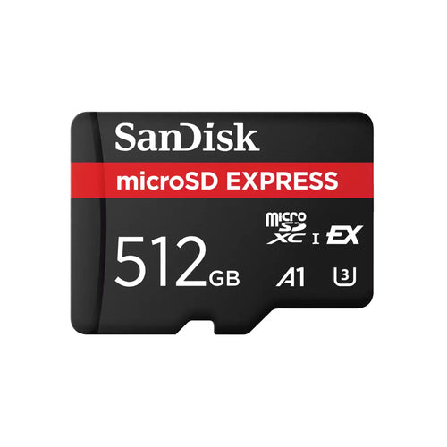 Memoria SanDisk Micro SDXC Express, 512GB, Lectura 880MB/s, Escritura 650MB/s, Compatible con Nintendo Switch 2