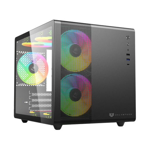 Gabinete Balam Rush GI930, Ventana lateral, RGB, 2 Ventiladores front, 2 Ventiladores traseros.