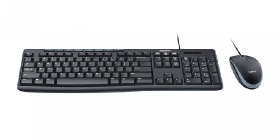 COMBO TECLADO MULTIMEDIA Y MOUSE LOGITECH MK200, 8 TECLAS MULTIMEDIA, Usb 2.0, NEGRO