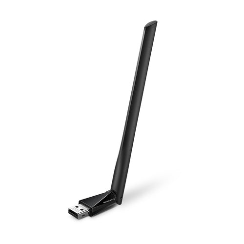 Tarjeta de red inalambrica Mercusys MU6H USB, Wi-Fi 5 (802.11ac), Negro