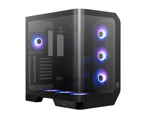 Gabinete MSI MAG PANO 120R PZ, ATX TOWER, Soporta ATX/Micro-ATX/ITX, USB 3.0, sin Fuente, Negro