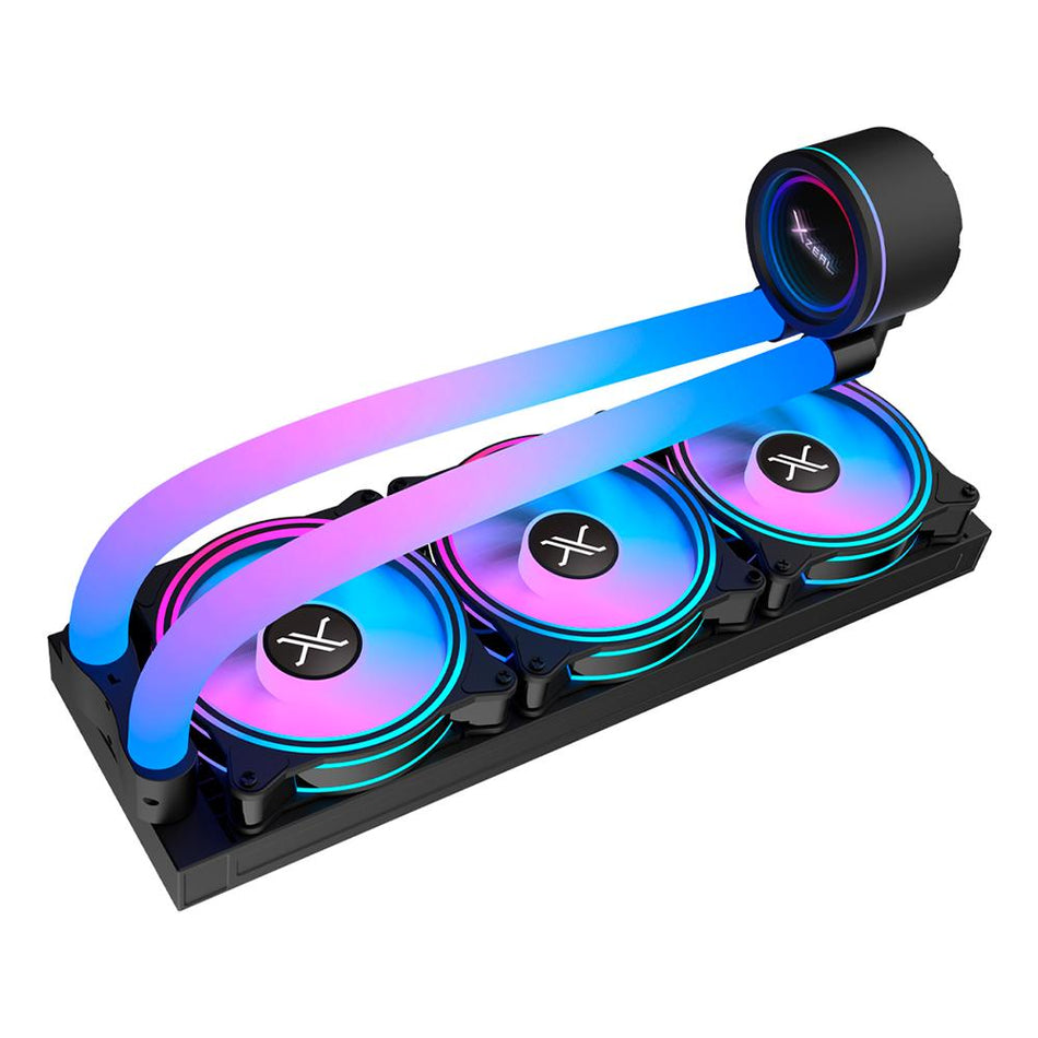 Sistema De Enfriamiento Liquido Xzeal VOSTOK AR360, ARGB, RPM 800-1800, INTEL/AMD, Negro