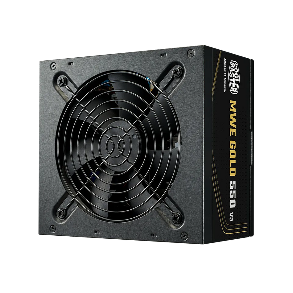 Fuente de Poder COOLER MASTER MWE Gold V3 650W ATX 3.1, 80 PLUS Gold, No Modular, 120mm, 2 EPS