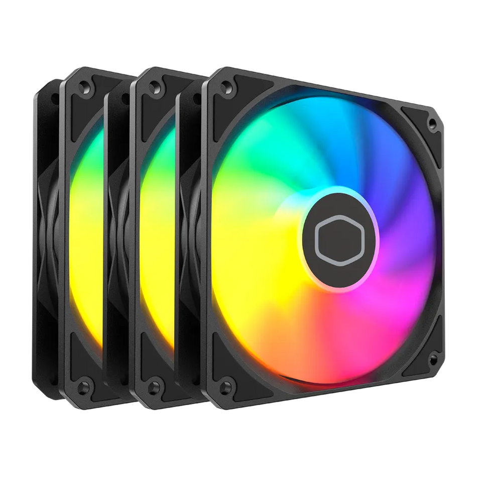 Kit 3 Ventiladores Cooler Master MF120 LITE ARGB, Negro