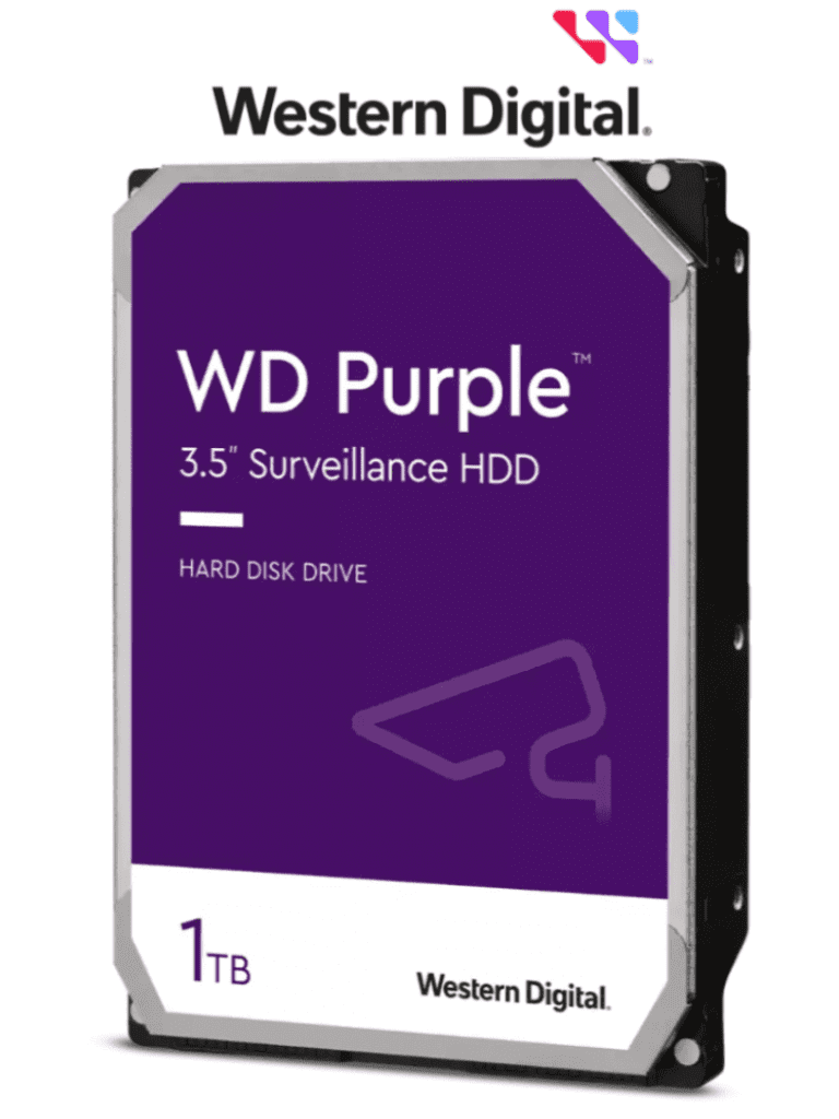Disco Duro Western Digital Purple 1TB, 3.5 pulgadas, 64MB Cache, 5400RPM, VideoVigilancia