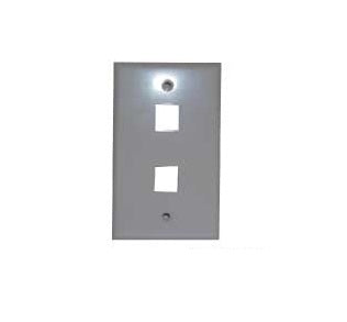 Tapa doble XCase para RJ45 (Faceplate)