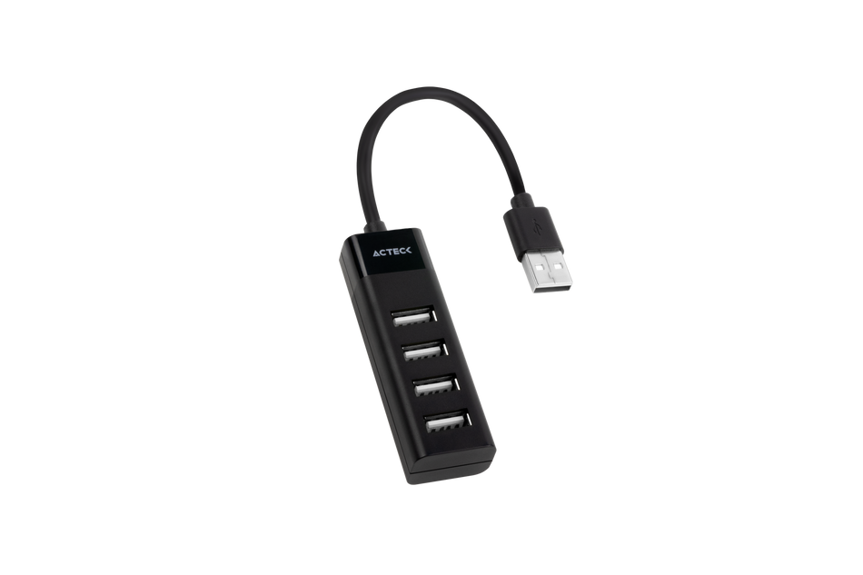 Hub Acteck DH420, 4x USB 2.0, 480 mbps, 30 cm