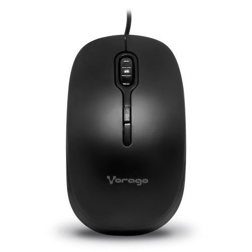 Mouse Optico Vorago MO-100, USB, 800 a 1200 DPI, Negro