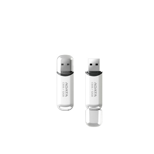 Memoria usb ADATA 32GB C906, 32GB, 2.0, Factor de forma Tapa, Color Blanco