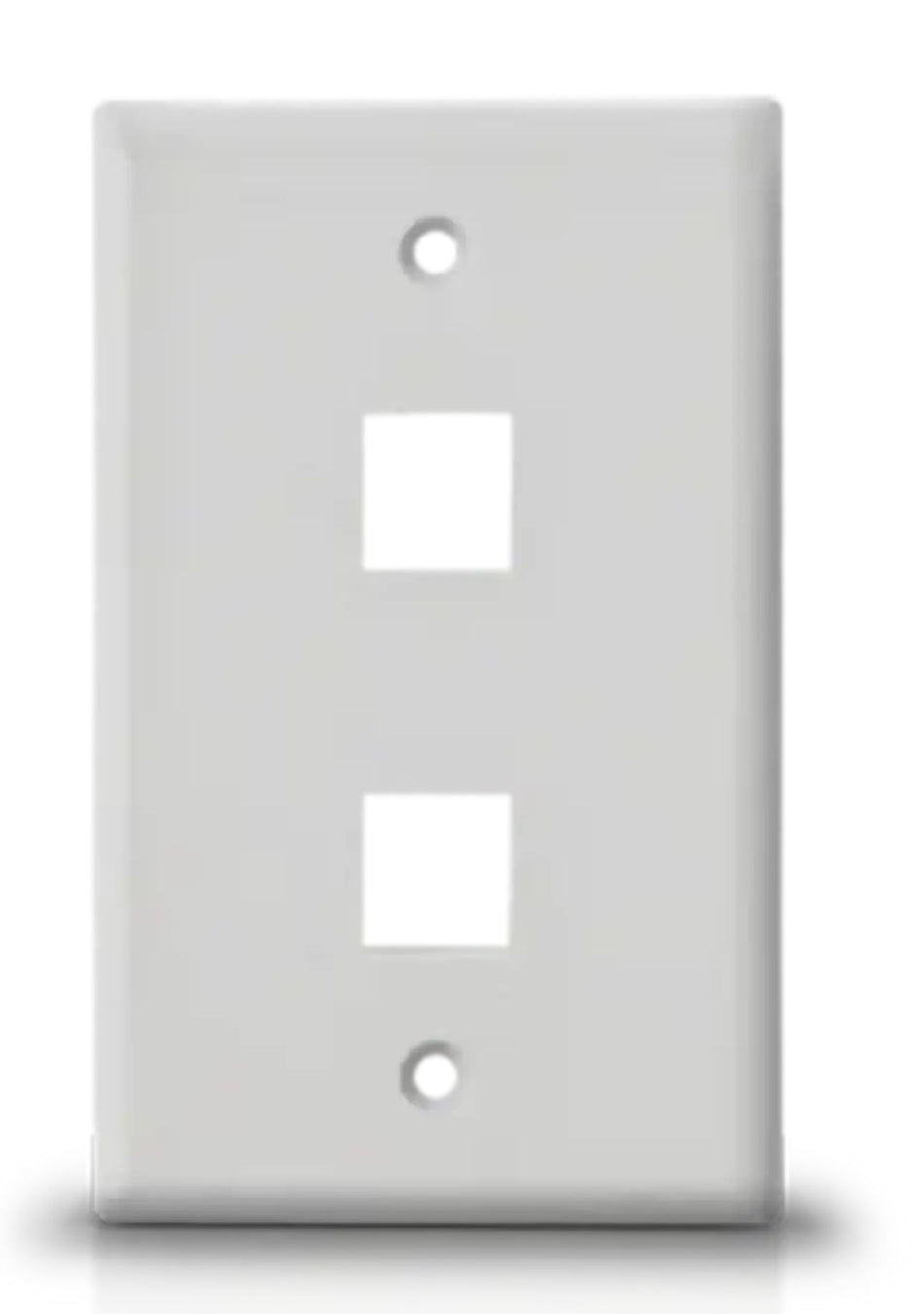 Placa de pared Saxxon A1752A, 2 Puertos tipo keystone, Blanco