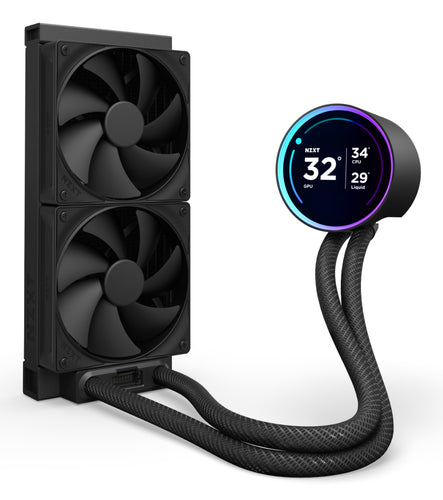 SIstema De Enfriamiento Liquido NZXT Kraken Elite 240 2X12 cm, 2000 RPM, Negro