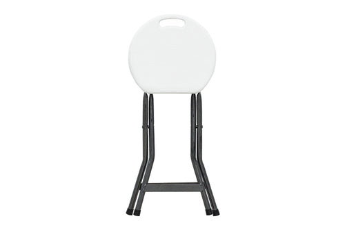 Banco MODAMOB plegable diametro 30cm, altura 46cm, blanco