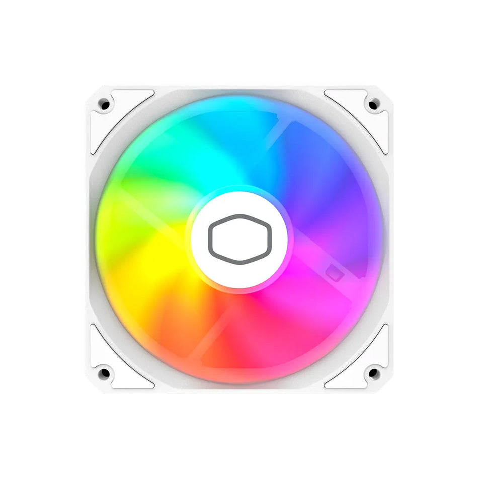 Kit 3 Ventiladores Cooler Master MF120 LITE ARGB, Blanco