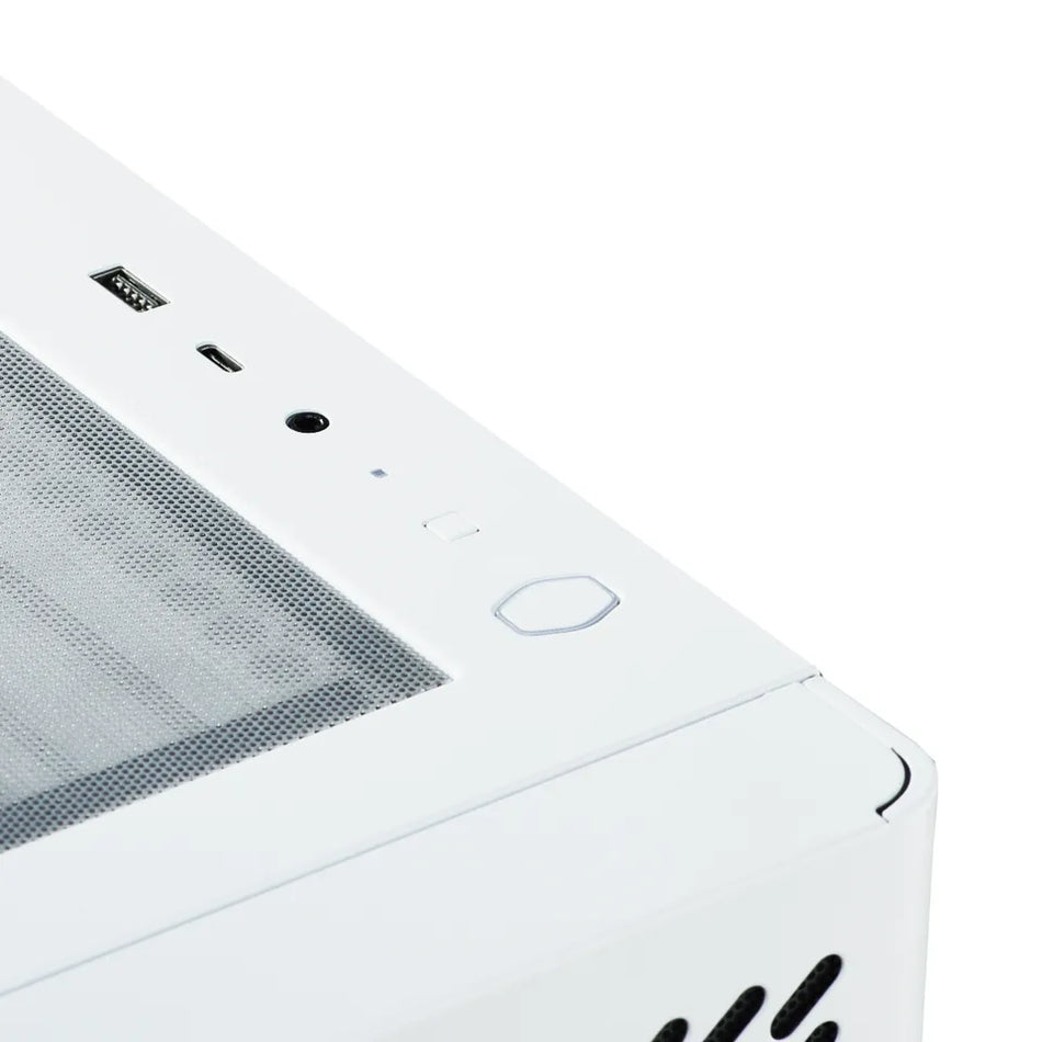 Gabinete Cooler Master Elite 502 lite, M-ITX/ M-ATX/ ATX/ E-ATX, 4 ventiladores, Blanco