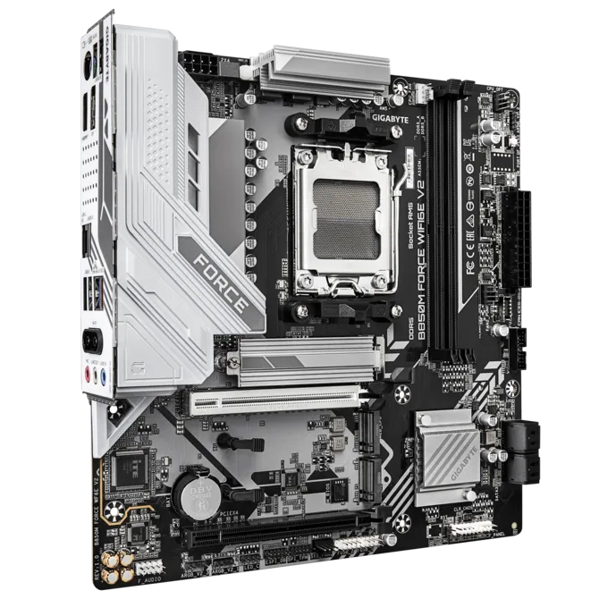 Tarjeta Madre Gigabyte B850M FORCE V2, Micro-ATX, Skt AM5, 128GB DDR5, HDMI/DP