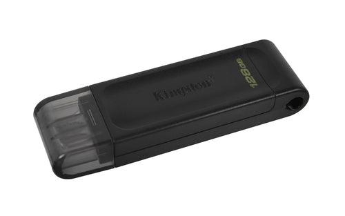Memoria usb tipo-c Kingston DataTraveler 70, 128GB, Color Negro, Tipo C