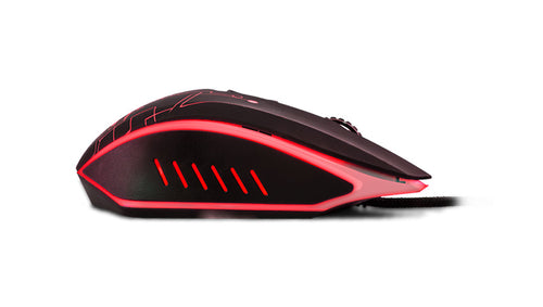 Mouse Optico Gamer Vorago MO-501, 1000-3200 Dpi, 4 Colores Luz Led, 5 Botones, Cable 1.8m, Negro