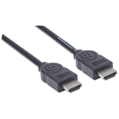 Cable HDMI Manhattan, HDMI Macho a Macho, 3D, 4K 30Hz, Blindado, Negro, 5m
