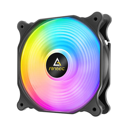 Ventilador Antec F12 Racing ARGB, 12cm, 120mm, 1500 RPM, LED Multi, Negro