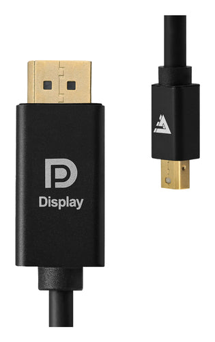 Cable Game Factor Mini DisplayPort a DisplayPort MDTD400, Ultra HD 4K, 21 GBPS, 2M, Negro
