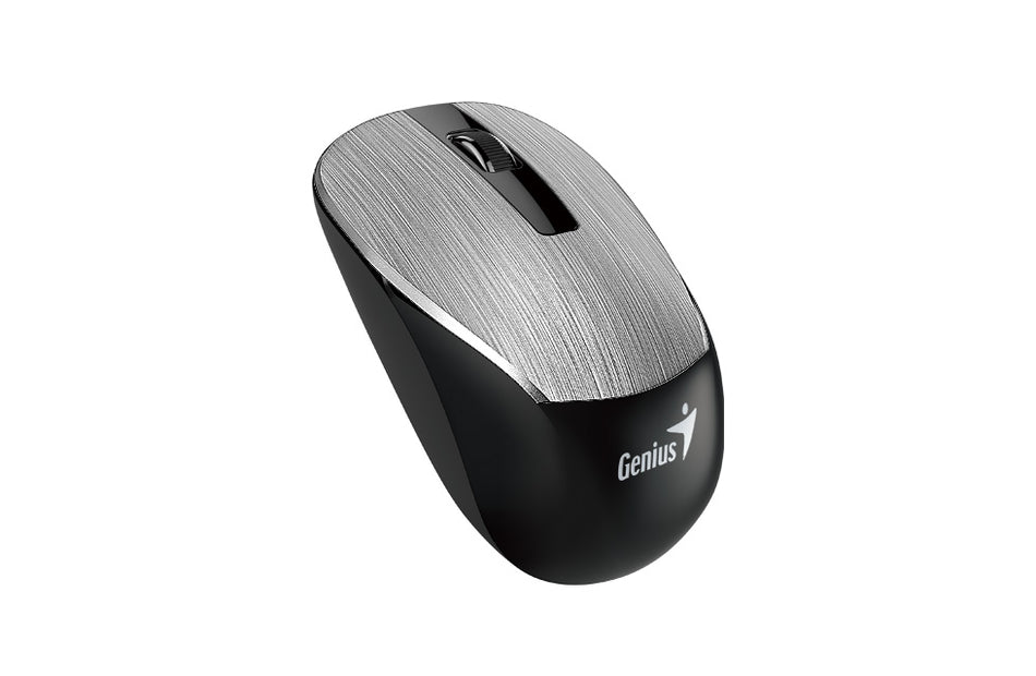 Mouse Optico Genius NX-7015 Inalambrico, BlueEye 1200Dpi, USB 2.4Ghz, Negro/Gris