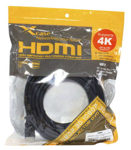 Cable Hdmi Xcase 4.5Mts, 2.0, Cobre Puro, 1080P, 3D, Soporta 4K