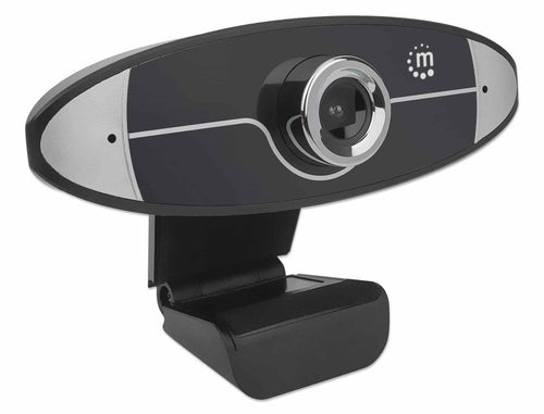 Camara WEB Manhattan 1MP, 1280x720 Pixeles, 30 FPS, HD, USB 2.0, Negro