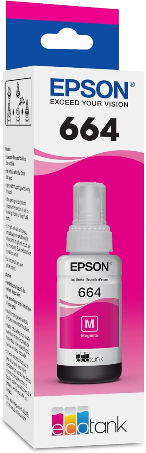BOTELLA DE TINTA EPSON MAGENTA T664320 70 ML original