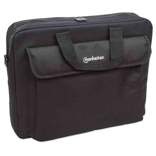 Maletin para Laptop Manhattan London de 15.6 Pulgadas, Poliester, Color Negro