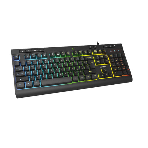 Teclado Acteck Aurean Pro TA477G Alambrico, USB, RGB, Negro
