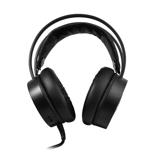 Diadema Gamer vorago HS-502, super Bass, Microfono, Control, Rgb, 2x Plug 3.5mm + Usb, Negro