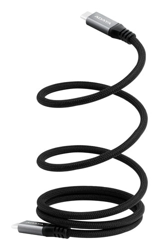 Cable ADATA Magnetico USB-C a USB-C, 10Gbps, 1M, Negro