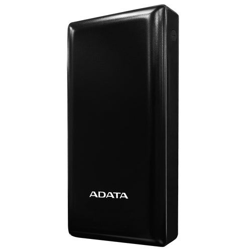 Power Bank ADATA C20, 20000 mAh, Universal, USB, 2xUSB, 1xUSB-C, 1xMicro-USB, Negro