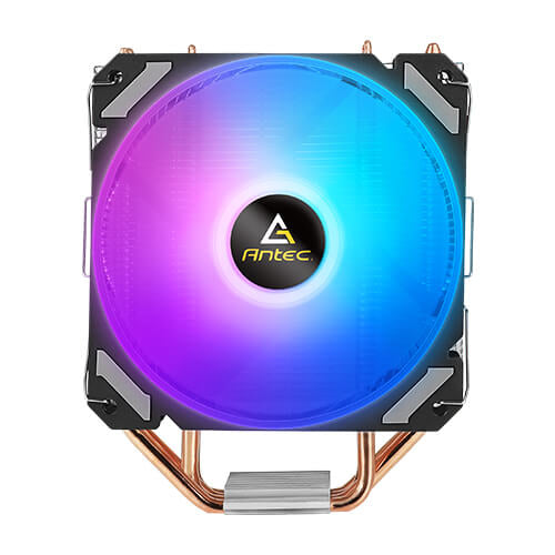 Disipador Antec, A400i RGB, 120mm, Conector 4 pin, 1800 RPM,  Negro/Plata