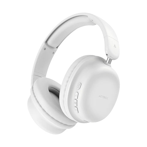 Audifonos Acteck Honour 2 Plus HP626, Bluetooth, USB-C, Microfono, Blanco