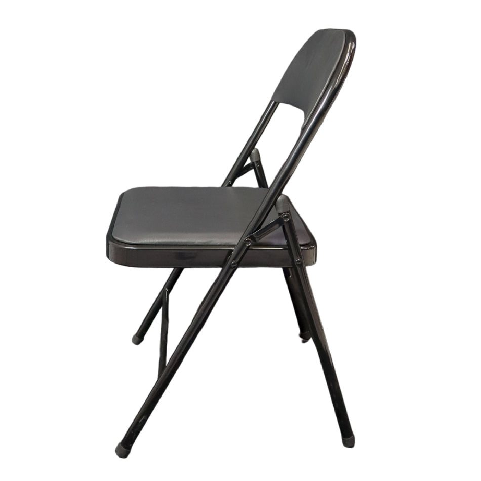 Silla acojinada MODAMOB VC188 plegable, 45cmx 45cmx88cm, tubo 22mmx0.8mm, metalica, color negro, 120kg