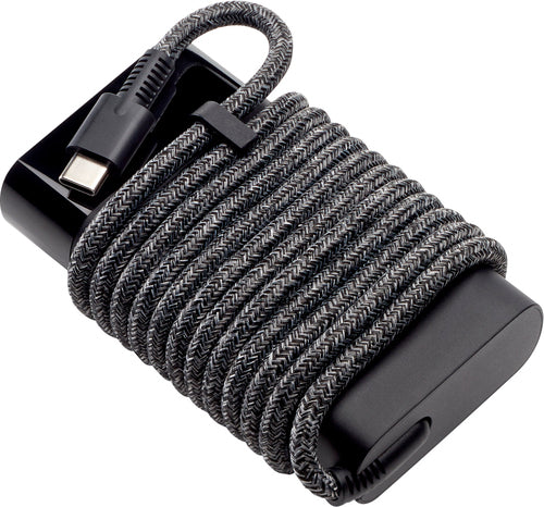 Adaptador de Corriente HP, Cargador USB-C 65W para Laptops, Color Negro