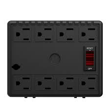 Regulador Complet ERV-6-012, 2000 VA, 1000W, Supresor de Picos, 8 Contactos